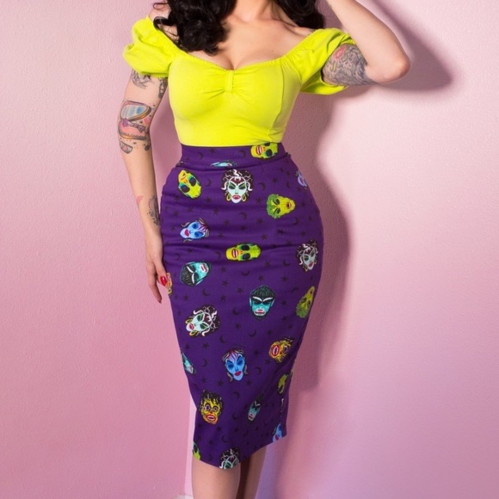 Vixen Ben Cooper Monster Mask Pencil Skirt (XL)
